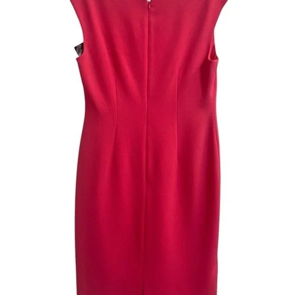 NWT Jones New York Pink Knot Front Sheath Dress - Size Women's 6 - Picture 2 of 10